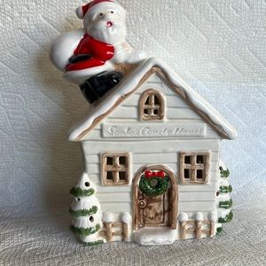 Christmas ceramic Santa’s Candy House.